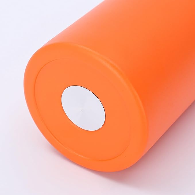 16OZ Trigger Action Travel Mug - 500ml BPA Free Insulated Stainless Steel Coffee Tumbler, Leak-Proof Wide Mouth Design for Commuters, Sports & Outdoor Enthusiasts (Orange)