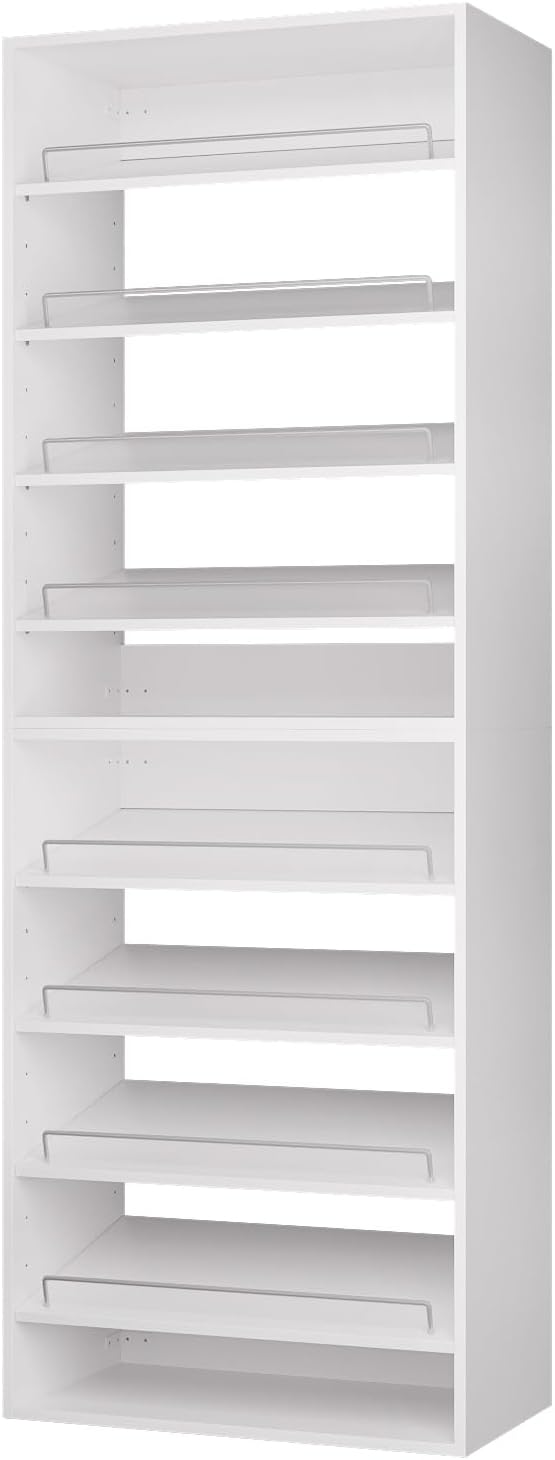 ROOMTEC Modular Closet System, 25.5" Shoe Shelf Closet Tower Wall-Mounted - Image 7