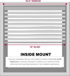 LOTUS & WINDOWARE Cordless Mini Blind, 16.5" Wide x 84" Long - Image 4