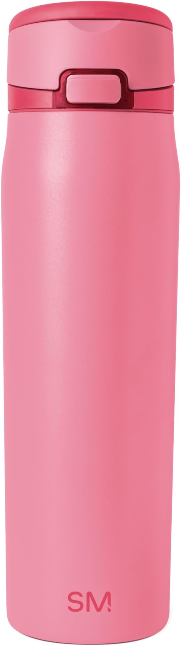 Simple Modern Mesa Loop Water Bottle with Covered Straw and Handle | 24oz Cup Holder Friendly Insulated Stainless Steel Bottles for Travel, Sports and School | Velvet Pink