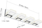 Ralbay Chrome Vanity Lights for Bathroom Adjustable Acrylic Chrome Modern LED - Image 6