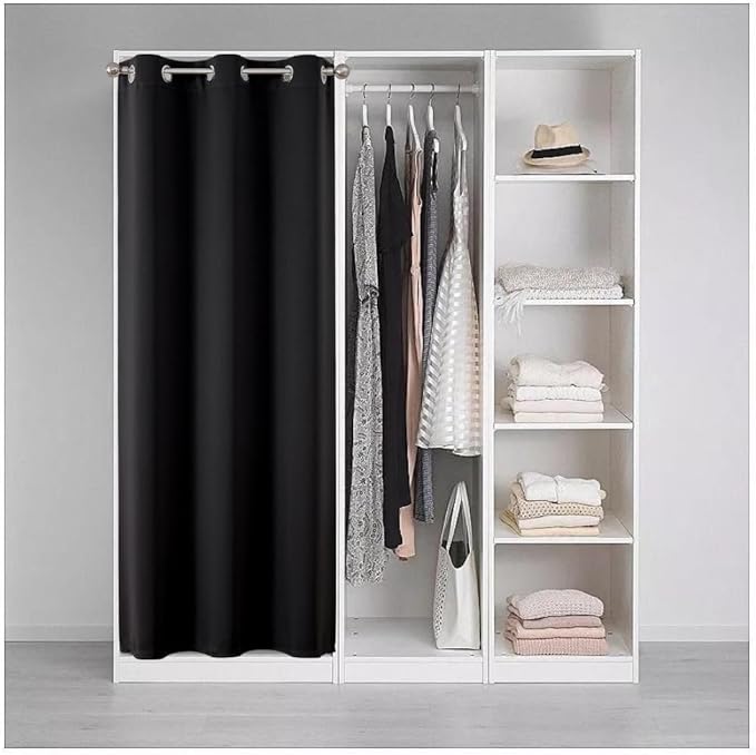 Joydeco Blackout Door Curtain for Doorway Privacy 108 Inches Long, Grommet - Image 3