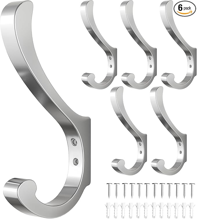 Coat Hooks Wall Mount for Hanging by jockcaras