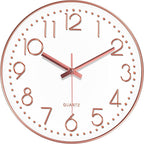 Wall Clock, Silent Wall Clocks Battery Operated 10 Inch- Modern Non Ticking by MABPEDO