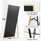 DUMOS Full Length Mirror with Stand, Standing Full Body Mirror with - Image 4