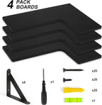 YGEOMER Corner Floating Shelves, Wall Mounted Corner Shelf - Image 7