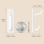 Self Adhesive Wall Hooks for Hanging: Extra Strong 13 LB, Hook for Coat - Image 4