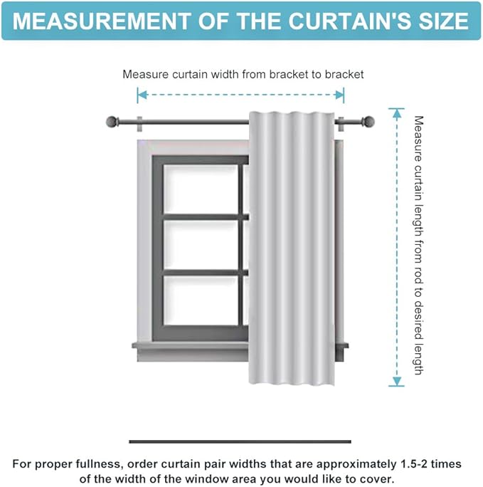 RYB HOME White Curtains for Bedroom - Image 8
