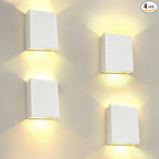 KICAAO LED Wall Sconces 4 Pack, 12W Modern Wall Lamp, Hardwired Aluminum Wall by KICAAO