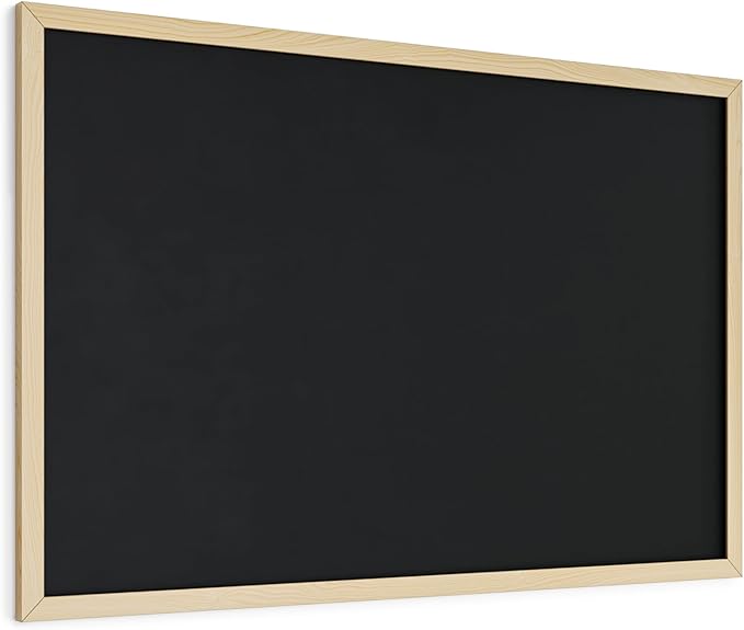 U Brands Chalkboard, Birch Wood Frame, Wall Mountable, Dry Erase Board - Image 4
