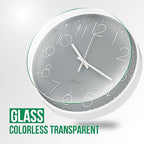 Wall Clock 10 Inch Non-Ticking Silent Modern Simple Style Round Decor Clock - Image 5