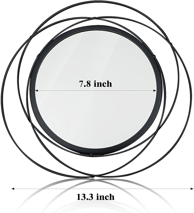 2 Set. Circle Mirrors for Wall Decor for Living Room Bedroom Bathroom Entryway - Image 7