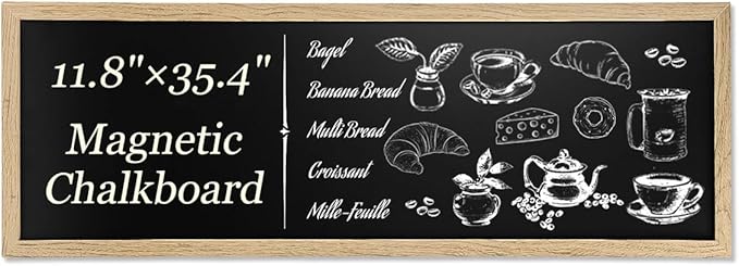 Magnetic Chalkboard for Wall, Long Chalk Board, Wall Hanging Menu for Restaurant - Image 2