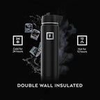 IRON °FLASK Camping & Hiking Hydration Flask with Straw, Wide Mouth Insulated Stainless Steel Sports Water Bottle - 22 oz Sand