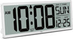 WallarGe 14.5'' Large Digital Wall Clock Battery Operated by WallarGe