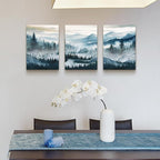 MHARTK66 Wall Art for Bedroom, Mountain Landscape Wall Decor, Large Foggy - Image 5