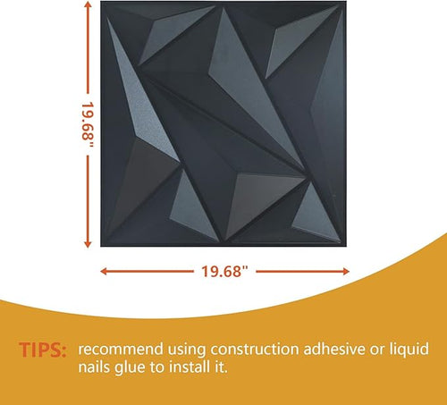 3D Wall Panel Diamond for Interior Wall Decor, Waterproof, Heat Resistant PVC - Image 2