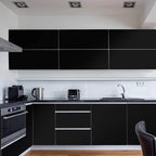 practicalWs 15.7 inch x 590.5 inch Solid Color Black Wallpaper Self Adhesive - Image 7