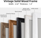 36" x 60" Rustic Wooden Framed Wall Mirror - Image 3