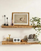 InSimSea Gold Bamboo Framed Canvas Wall Art, Vintage Spring Bird Paintings - Image 2