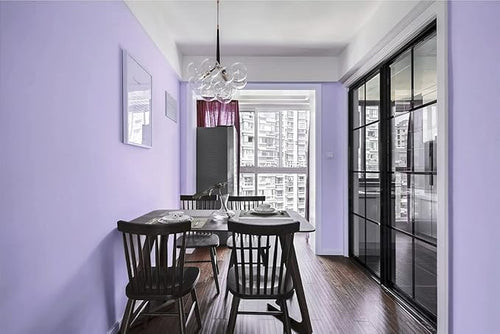 197"x17.7" Purple Peel and Stick Wallpaper Solid Color Wall Paper Contact Paper - Image 2