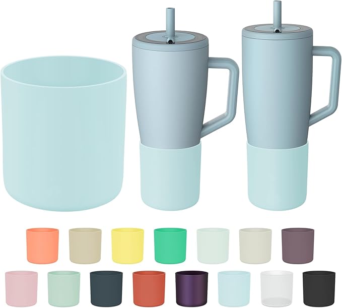 Tall Silicone Boot Compatible with Brumate Era 40 oz 30 oz Tumbler with Handle, Protective Anti-Slip & Anti-Scratches Cover Bumper Accessories