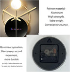 Black and Gold Wall Clock for Kitchen Glass Decorative Wall Clocks Battery - Image 7
