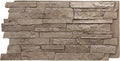 EverStone Acadia Ledge Faux Stone Panel, Soft Ash Color by EkenaMillwork