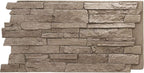 EverStone Acadia Ledge Faux Stone Panel, Soft Ash Color by EkenaMillwork