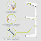 Delta Minimalistic White Shelf Brackets Cycle, Holds Up to 480 lbs, Modern - Image 4