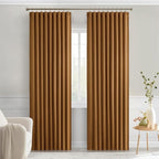MIULEE Golden Brown Back Tab Blackout Curtains 84 Inch Length 2 Panels Set - Image 9