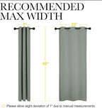 NICETOWN Bedroom Curtain Panels Blackout Draperies, Thermal Insulated Solid - Image 7