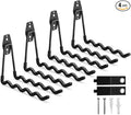 Garage Hooks, 4 Pack Wave Hooks by CRXCRC