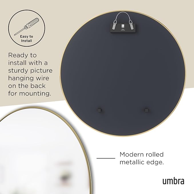 Umbra Hubba Round Wall Mirror - Image 6