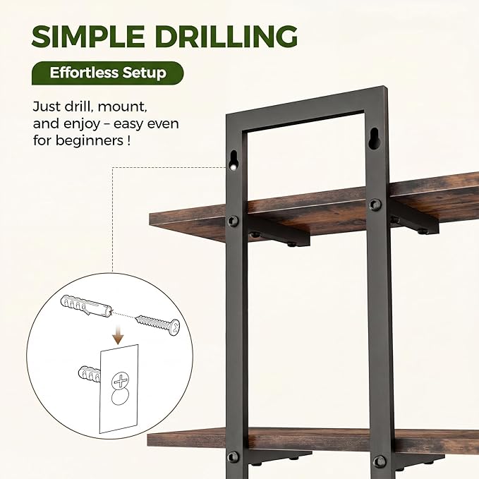Bamworld Floating Shelves for Wall Planters for Indoor Plants Hanging Shelves - Image 7