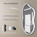 SMIROR Irregular Backlit Bathroom Mirror - Image 8