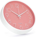 Wall Clock 10 Inch Non-Ticking Silent Modern Simple Style Round Decor Clock - Image 2
