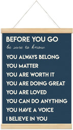 Mental Health Positive Affirmations Inspirational Wall Art Decor, Therapist by Unknown