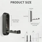 2PCS Foldable Wall Hooks, Flip Down Design - Image 8