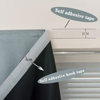 AJAZZ Self Adhesive Curtains 100% Blackout Shades Window Cover Sticky Curtain - Image 5