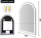 Arched LED Bathroom Mirrors - Image 9