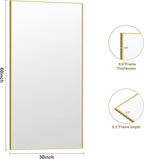 KOCUUY Large Gold Bathroom Mirror, 60x30 inch Rectangular Mirror - Image 8