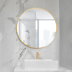 HARRITPURE Round Mirror 19.6" Gold Wall Mounted Circle Mirror - Image 3