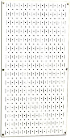 Wall Control Pegboard 32in x 16in White Metal Pegboard Tool Board Panel by Wall+Control