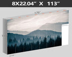 XMPMBM-Foggy Forest Fabric Woodland Wallpaper Pine Forest Living Room Bedroom - Image 4
