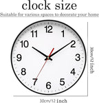 Spinaround Wall Clock, Modern Wall Clocks Battery, Silent Non-Ticking Analog - Image 4