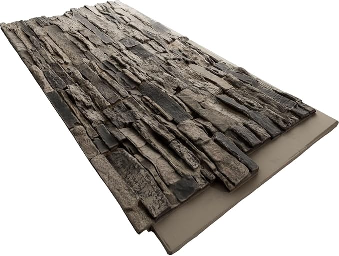 EverStone Canyon Ridge Faux Stone Panel, 45 3/4"W x 24 1/2"H x 1 1/4"D - Image 6