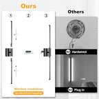 Wall Sconces Set of Two with Remote Control, 39.4 in Dimmable Black Battery - Image 2