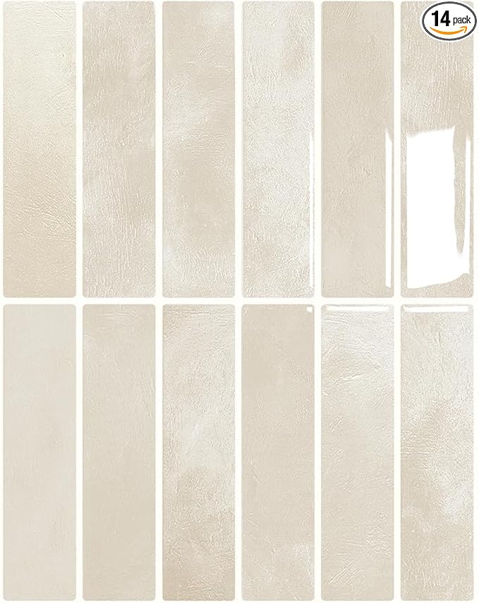 Peel and Stick Backsplash 3D Wall Tiles, Self-Adhesive, Oil Proof, Waterproof by DAGOU
