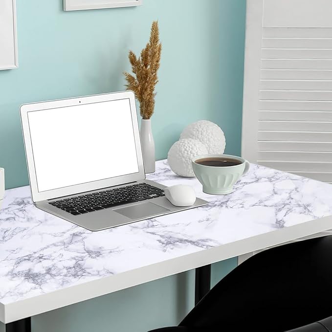 Arthome Marble Contact Paper, Peel and Stick Wallpaper 11.8x100 inch Self - Image 4